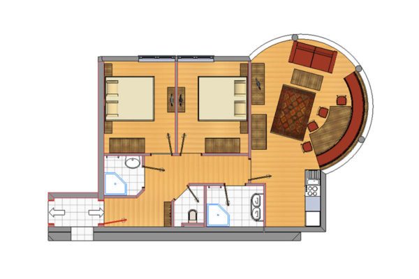 Grundriss - Ferienwohnung Jana