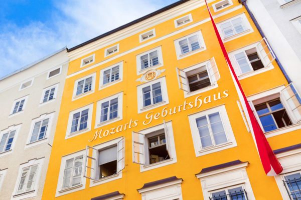 Mozart Geburtshaus in Salzburg – Ausflugsziele im Salzburger Land